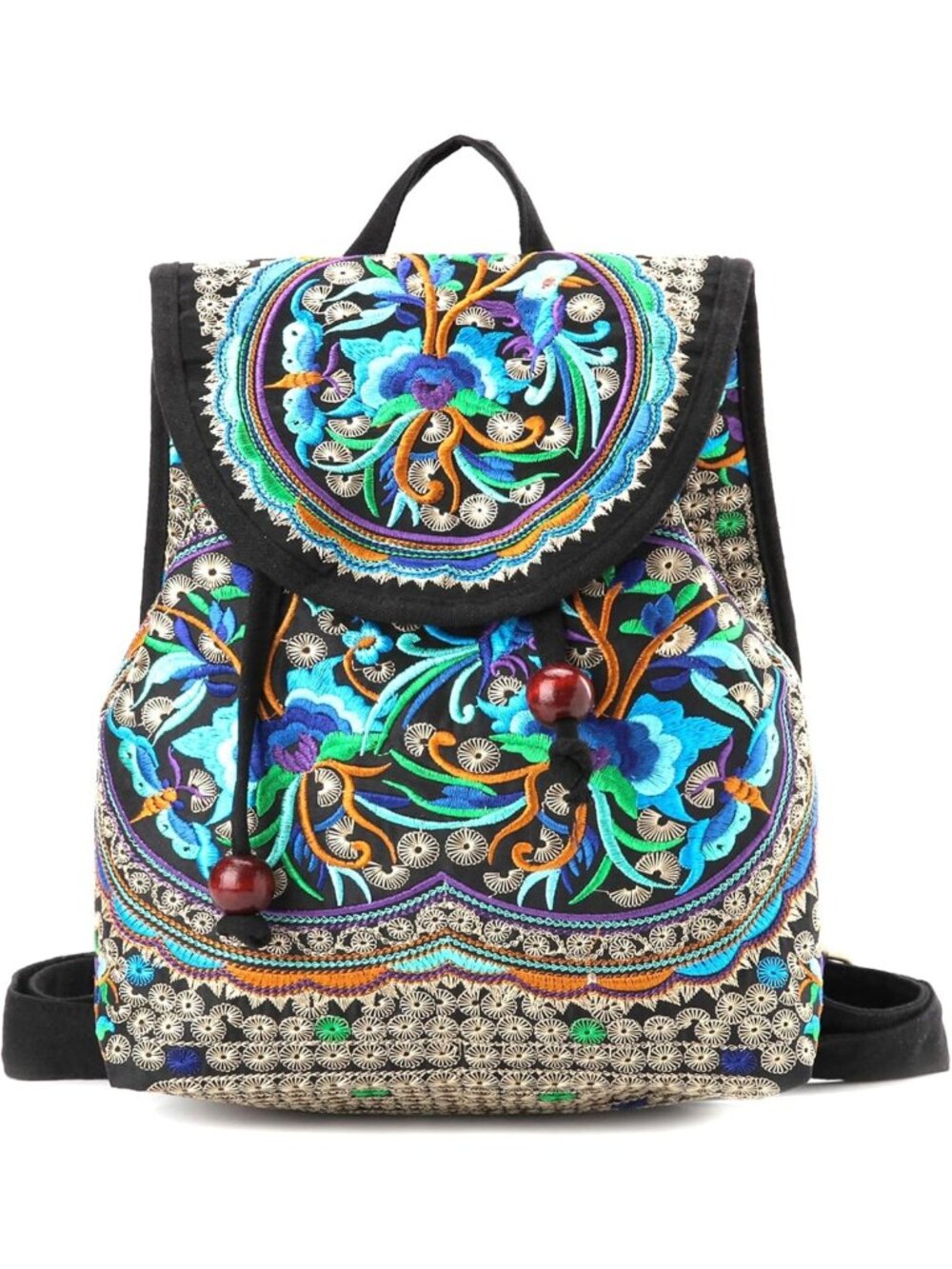 Embroidered Boho Backpack Purse for Women | Stylish Travel & Daily Use Bag